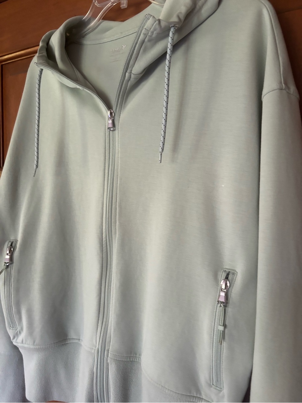 Old Navy Lt. Mint Zip-Up Hoodie Jacket - Women